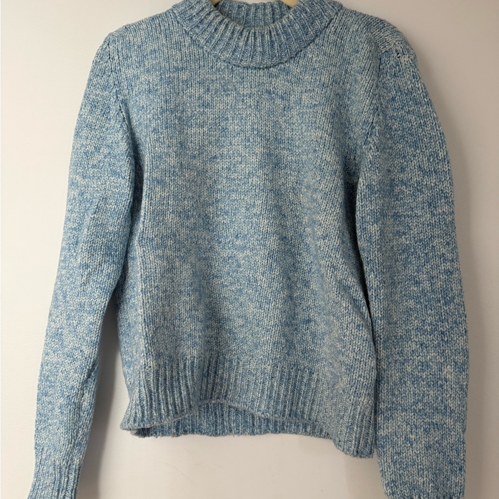 Faherty Light Blue Women's Turtleneck Sweater